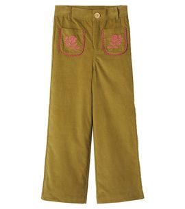 C'era Una Volta C'era Una Volta Serena embroidered cotton corduroy pants