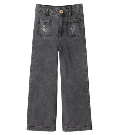 C'era Una Volta C'era Una Volta Serena embroidered floral jeans