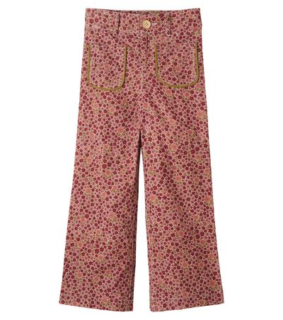 C'era Una Volta C'era Una Volta Serena floral cotton corduroy pants