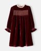 C'era Una Volta C'era Una Volta Silvia smocked velvet dress - 1