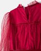 C'era Una Volta C'era Una Volta Valentina velvet-trimmed point d'esprit dress - 3