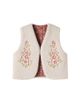 C'era Una Volta C'era Una Volta Victoria floral reversible cotton vest - 1