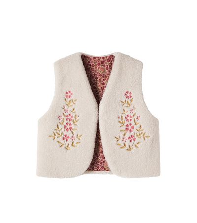 C'era Una Volta C'era Una Volta Victoria floral reversible cotton vest