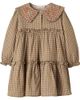 C'era Una Volta C'era Una Volta Viola checked cotton dress - 1