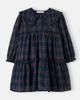 C'era Una Volta C'era Una Volta Viola checked ruffled cotton dress - 1