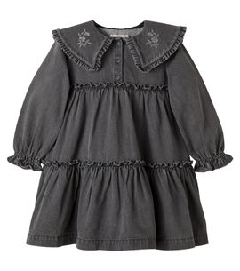 C'era Una Volta C'era Una Volta Viola embroidered cotton dress