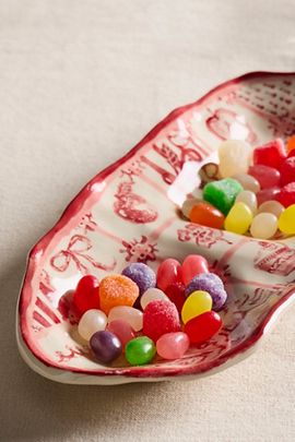 ceramicsalyssa Red Tile Snack Tray