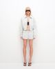 Cernucci Cernucci faux suede collared bomber jacket in light blue - part of a set - 2