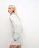 Cernucci Cernucci faux suede collared bomber jacket in light blue - part of a set - 3