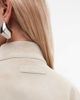 Cernucci Cernucci faux suede funnel neck jacket in brown - 2