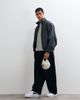 Cernucci Cernucci funnel neck plaid windbreaker jacket in black - 4
