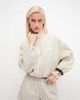 Cernucci Cernucci nylon stripe funnel neck jacket in butter yellow - part of a set - 1