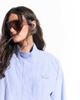 Cernucci Cernucci striped funnel neck jacket in light blue - part of a set - 2