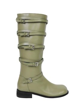 CERRIC Buckle Wind Boots_Khaki