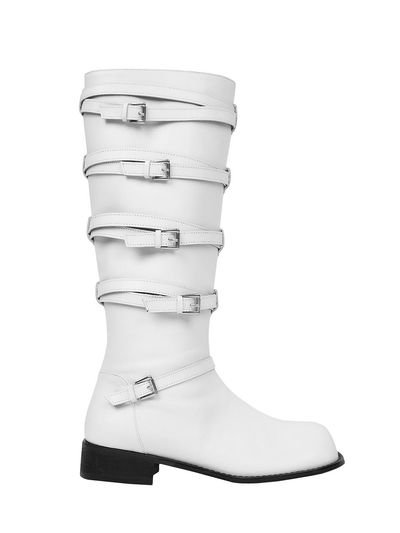 CERRIC Buckle Wind Boots_White