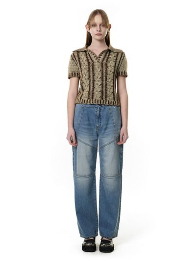 CERRIC Incision Stitch Washing Jeans_Blue
