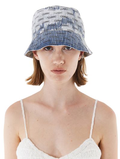 CERRIC Monogram Bucket Hat / Navy