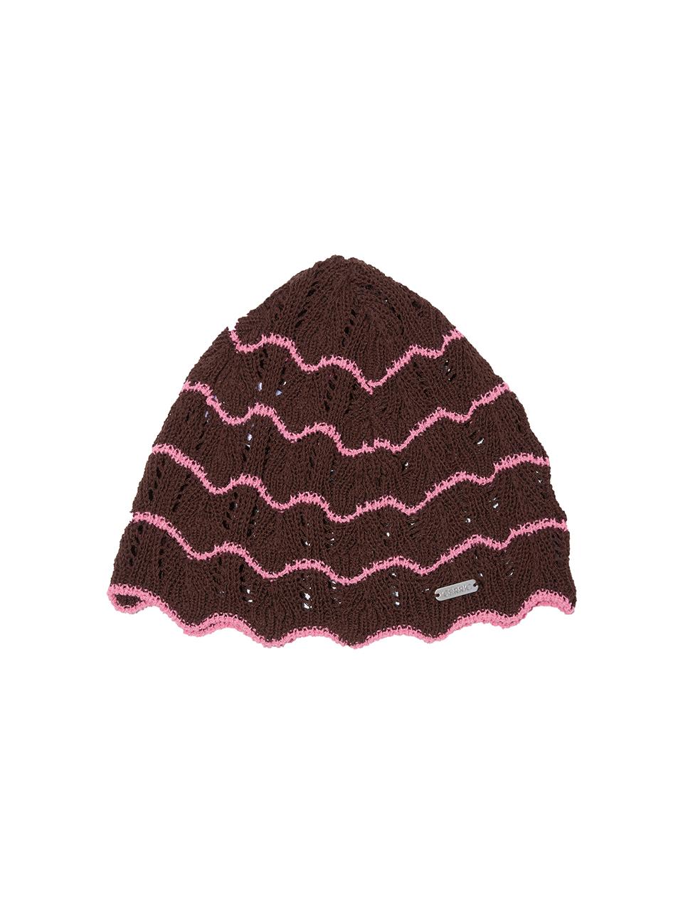 CERRIC WAVE PUNCHING BEANIE / BROWN