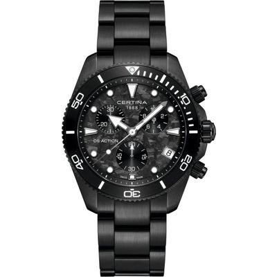 CERTINA CERTINA DS Action Chronograph Swiss Quartz Bracelet Watch, 42mm