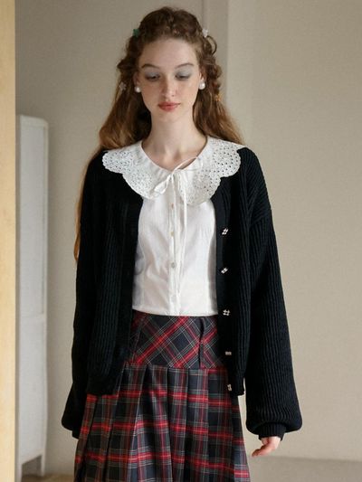 Cest Moidew Cest_Diamond Button Knit Cardigan