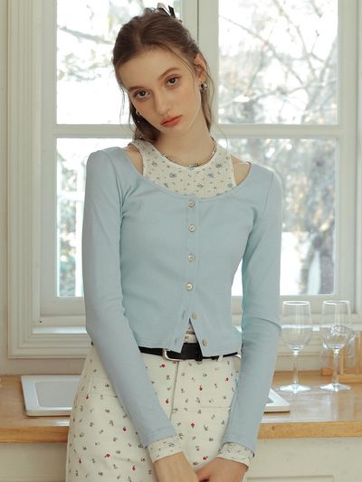 Cest Moidew Cest_Fake Two Pieces Cardigan