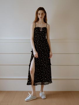 Cest Moidew Cest_Floral side slit camisole dress