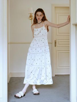 Cest Moidew Cest_Lace ribbon camisole dress