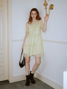 Cest Moidew Cest_See-through tulle dress