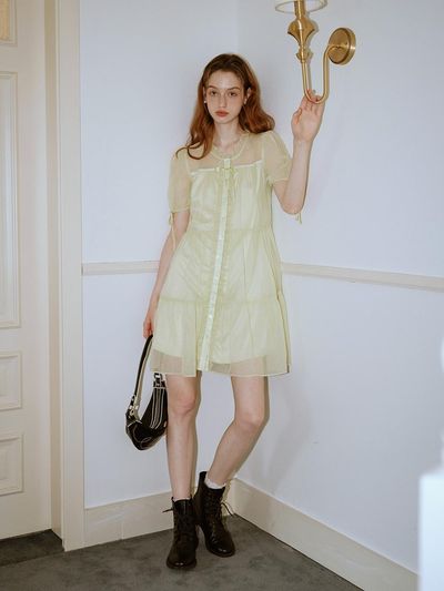 Cest Moidew Cest_See-through tulle dress