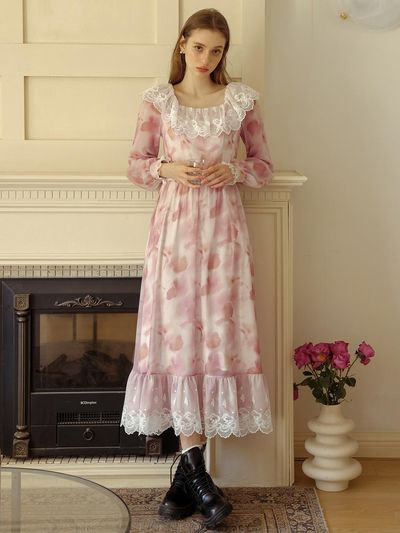 Cest Moidew Cest_Smudged Print Dress