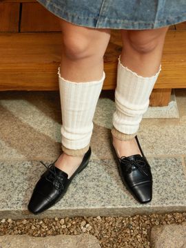 CESTI Low heel classic loafers (BLACK)