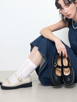 CESTI Ribbon Mary Jane Comfort Mary Jane Loafer_2 Colors
