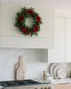 CG Hunter CG Hunter 26" Pre-Lit Red Magnolia Pinecone & Berry Wreath - 2