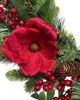 CG Hunter CG Hunter 26" Pre-Lit Red Magnolia Pinecone & Berry Wreath - 5