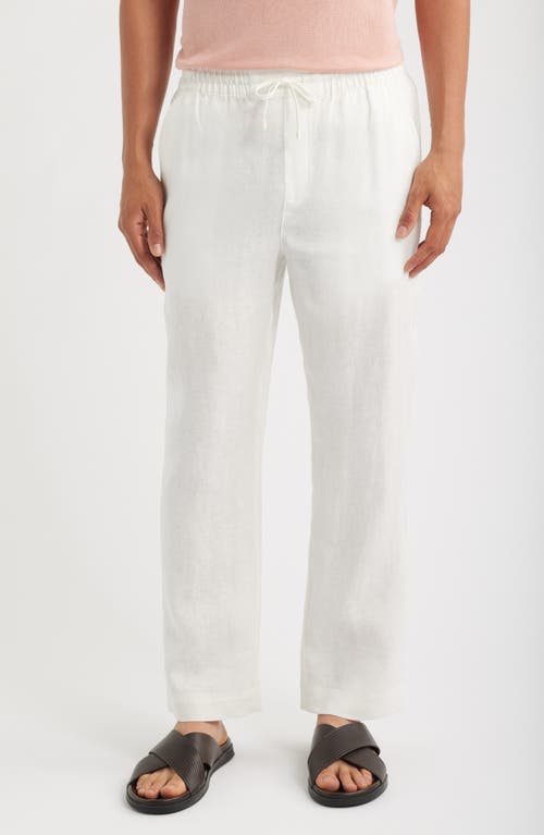 CHÉ CHÉ Avila Straight Leg Linen Drawstring Pants