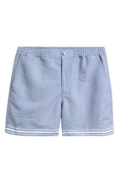 CHÉ CHÉ Lucena Tile Print Swim Trunks
