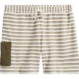 CHÉ CHÉ Mathias Stripe Cotton Blend Shorts