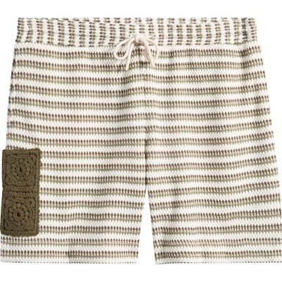CHÉ CHÉ Mathias Stripe Cotton Blend Shorts