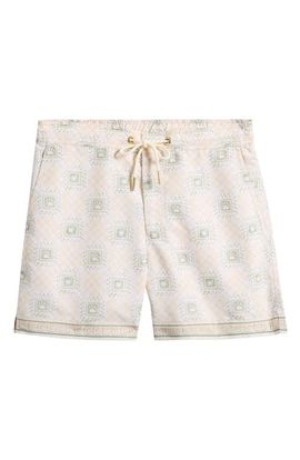 CHÉ CHÉ Oceano Telha Tile Print Swim Trunks