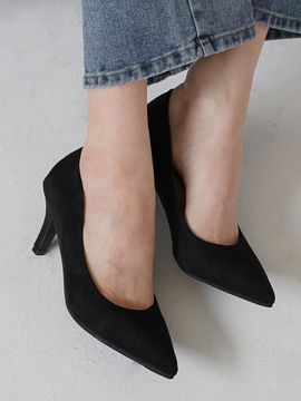 CHAAKAN 7CM Celia Basic Stiletto Pumps [SUEDE]