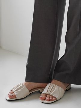CHAAKAN Tejora Shirred Mule Slipper (2CM)