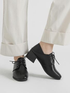 CHAAKAN Two-way Square Toe Block Heel Oxford Loafer (LHLTS3b158c2)