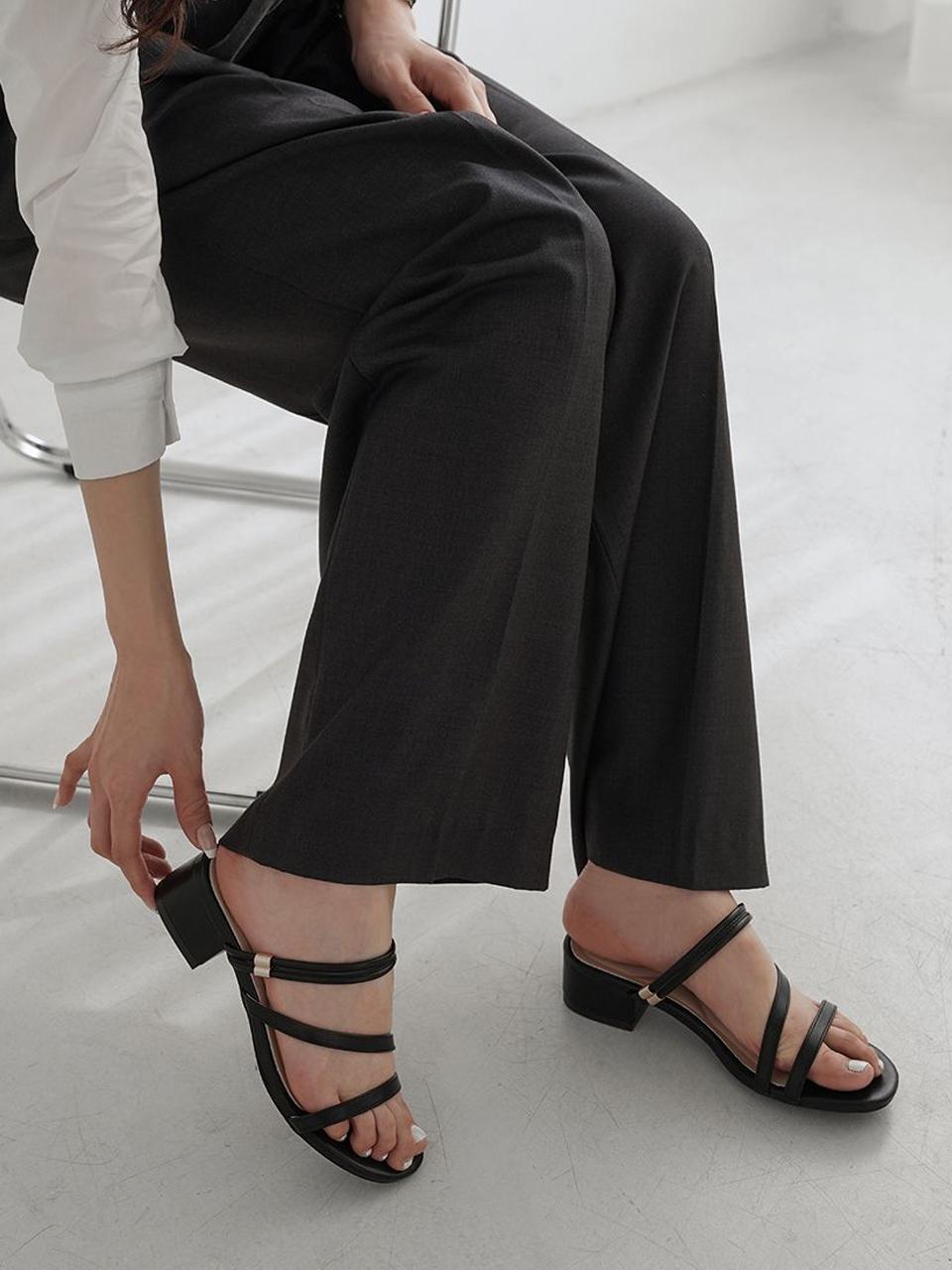 CHAAKAN Vanisher Strap Two-Way Sandal Heels