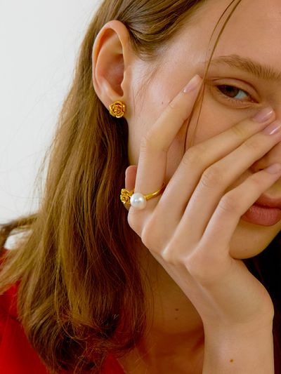 Chambriller Rose Earrings (2color)