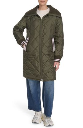 Champion Champion Diamond Quilted Faux Shearling Lined Coat