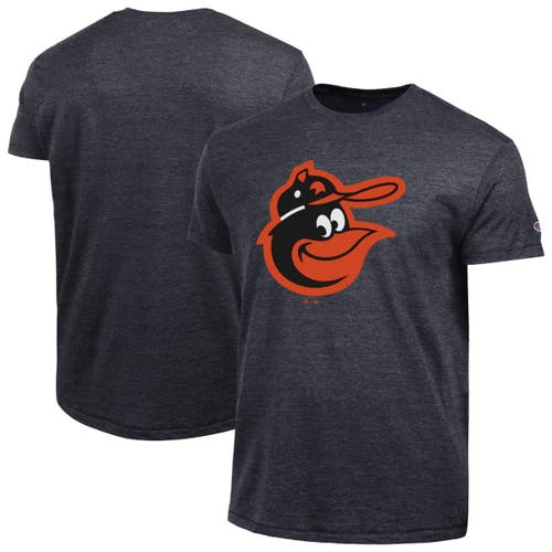 Champion Men's Champion  Black Baltimore Orioles Cooperstown Logo Tri-Blend T-Shirt 