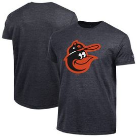 Champion Men's Champion  Black Baltimore Orioles Cooperstown Logo Tri-Blend T-Shirt 