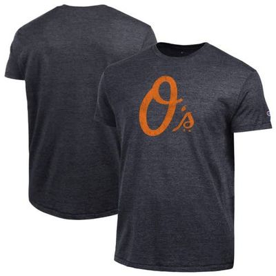 Champion Men's Champion  Black Baltimore Orioles Tri-Blend T-Shirt 