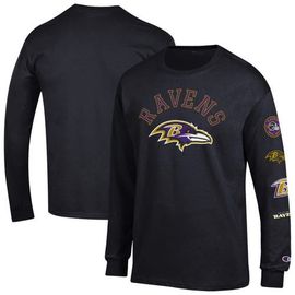 Champion Men's Champion  Black Baltimore Ravens Seal Long Sleeve T-Shirt 