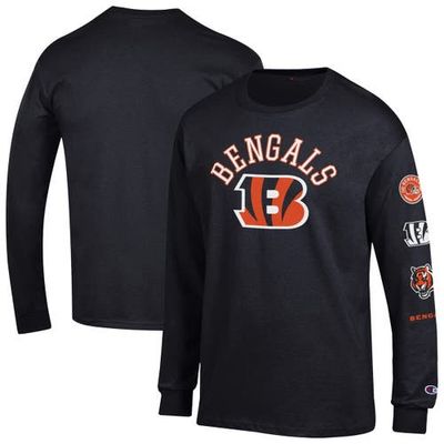 Champion Men's Champion  Black Cincinnati Bengals Seal Long Sleeve T-Shirt 